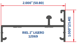 RIEL 2" LIGERO