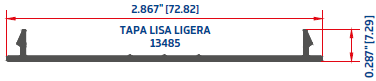 TAPA LISA LIGERA