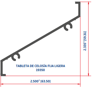 TABLETA DE CELOSÍA FIJA LIGERA
