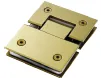 BISAGRA CRISTAL A CRISTAL 180? ACERO INOX GOLD