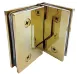 BISAGRA CRISTAL A CRISTAL 90? ACERO INOX GOLD