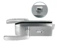 CERRADURA CON MANGO ACERO INOX SATIN