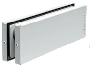 HERRAJE INFERIOR P/PUERTA VIDRIO NEGRO