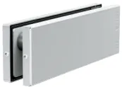 HERRAJE SUPERIOR P/PUERTA VIDRIO NEGRO