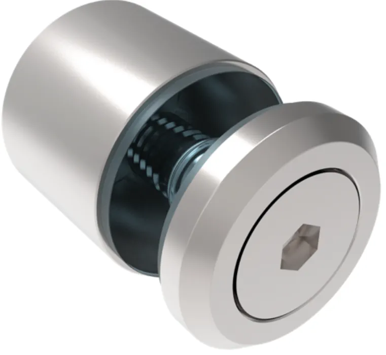 HERRAJE DE FIJACION AC INOX 304 SOLIDO VID-MURO NGRO