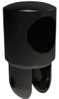 OXFORD CONECTOR VID-TUBO AJUSTABLE C/ATRAPE MOVIL 19mm NEGRO