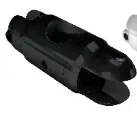 OXFORD CONECTOR VID-VID AJUSTABLE C/ATRAPE DOBLE MOVIL NEGRO