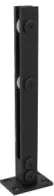 POSTE P/BARANDAL AC INOX 304 DE 400mm VID 10mm NEGRO