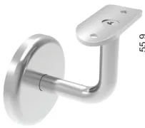 BRND SOPORTE A MURO TAPA PLANA SS304 TUBO 50.8mm