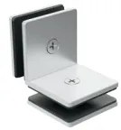 CONECTOR AC INOX 304 CUADRADO VID-VID 90° SATIN (1161)