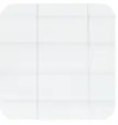 LAMINA DE PLASTICO AJEDREZ DE 1.80x1.00 MT BLANCO