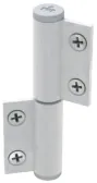 BISAGRA P/VENT PROY/BATIE S-35 DER BLANC